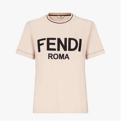 fendi women's black t shirt|pink fendi hoodie for women.